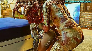 Fighting Off A Parasite Zombie