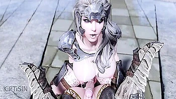 Two Sexy Curvy And Powerful Futanari Warriors Have Fun 3