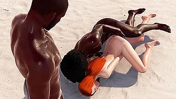 Wbp166 - Double-teamed At California Beach