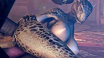 Argonian And Werewolf - Side