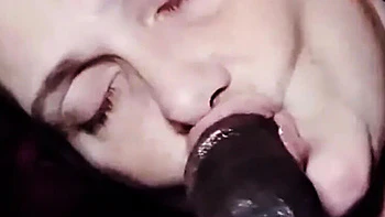 Step Mom Loves Sucking Big Black Cock with Amazing Gumjobs