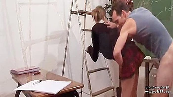 Naughty French Teacher Hard Sodomized And Fisted At School