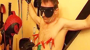 The Attractive German Domina Plays With Her Servants Dick