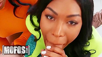 Stunning Babe Lala Ivey Challenges Nadia Jay On Who Can Suck & Fuck Will Pounder Better