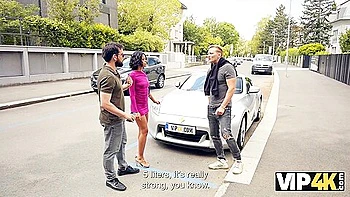 Banged A Hot Tourist Chick, While Her Boyfriend Was Knocking On The Door