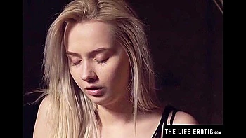 Cute Teen 18+ Masturbates With Teat Clamps And A Large Glass Sex Tool