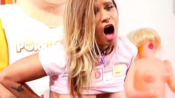 Jesse Pony Dominates Porn Men Casting With Her Second Anal Opening