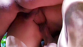 A Slim German Brunette Gets Banged Hard By Two Long Rods