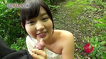 Handjob and blowjob. She strips naked, gets fingered, gives a handjob and blowjob, and takes it in her mouth.