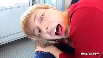 Two Sexy German Babes Board A Train For Hot Lesbian Sex