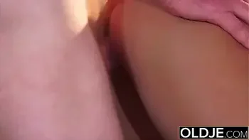 Grandpa fucks teen date he met online