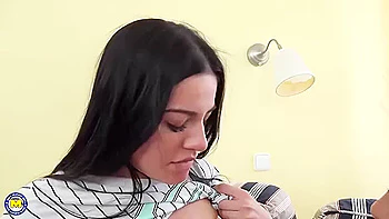 Calista - Horny Old Lesbian Couple Fooling Around