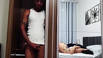 My Stepsons Friend Hiding In The Closet - Stepmother Taught The Innocent Boy To Fuck