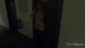 Caught naked in the hotel hallway