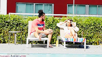 Busty Latina Takes Neighbors Big Black Cock In Her Ass After Day At The Pool With Neighbor Affair And Lilly Hall