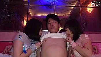 [focs-036] Kabukichou Girls Bar Duo Appearance! Kururugi Aoi, Nagisa Mitsuki, Add Champagne And D*ck For W4p Orgy Taking Turns W Blowjob W Sex Scene 1