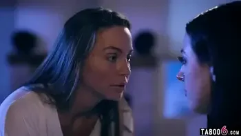 Lesbian cheating with her curvy friend while husband is gone