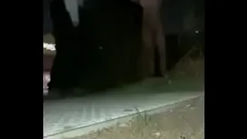 Naked in chastity cage left handcuffed in public