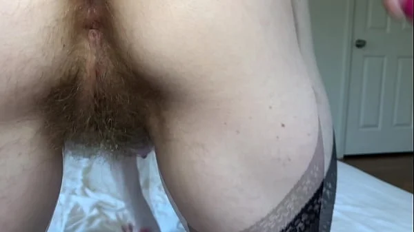 Slutty Wife Ready for you Qweef Close up Hairy Pussy and Ass - BunnieAndTheDude