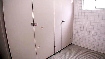 Asian Babe Comes To The Public Toilet To Blow A Cock