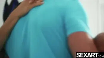 Blowjob beauty gets a powerful fucking and creampie for breakfast