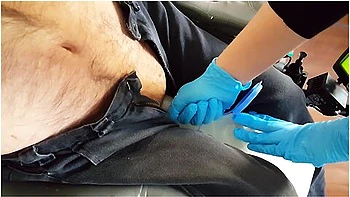 Nurse Puts Cripple Dick In Urinal To Pee