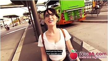Public Fuck! Wannabe Nerd Lou Nesbit Eager To Please