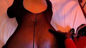 Latex Pegging With Huge Strapon - Domina Fire