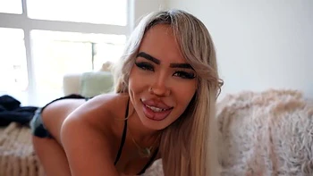 Latina Stepsister Blows Spit Bubbles On My Cock With Lev Lieben And Luna Luxe