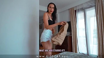 Day 4 - Stepmom Share Bed In Hotel Room With Stepson - Surprise Fuck Creampie For Stepmother!