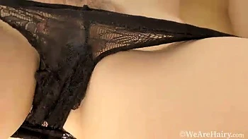 Trixie finishes reading and masturbates in bed - WeAreHairy