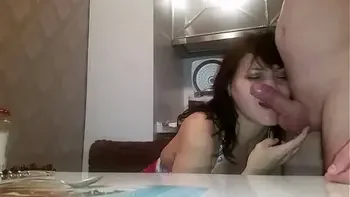 Morning after party for Russian MILF Alina Tumanova. Ass had to do a good job on dick and more