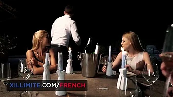 Blonde Office Orgy: Double Penetration Foursome with Charlie Dean & Cherry Kiss