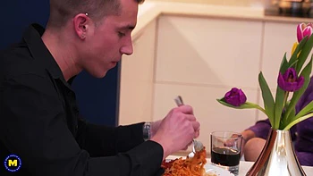 Hot 73 Year Old Granny Maya Lambert Has a Dinner Date with a Toy Boy She Met Online