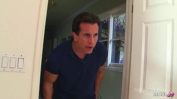 Huge Cock old muscled Guy seduce Half Asian big natural saggy Tits Girl next door to Deep Anal Sex