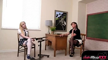 Professor Sofie Marie Gets Oral Pleasure From Alaina Taylor - Lesbian HD Video