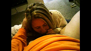 HeyitsJulia Hot Blonde MILF Deep Throat Blowjob & Cum Swallowing