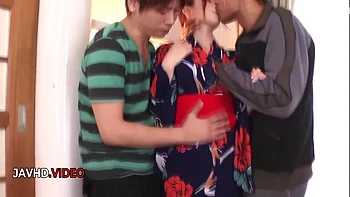 Naughty Japanese Beauty Gives Hot Blowjobs To Two Men - Kaori Maeda And Maeda Kaori