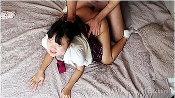 Asian Schoolgirl Gets Spanked And Fucked In Her School Uniform - Baebi Hel
