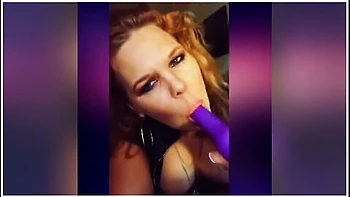 Custom Smoking Fetish With Dildo Sucking