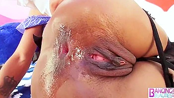 Ebony Exotica Evanni Solei Gets Her Anus Rimmed And Stretched By Bwc Guy