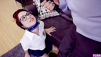 Cadey Mercury - Fucking Off - Young Student 18+ Nerd In Glasses Spanked