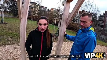 Hot Brunette Picked Up and Fucked Hard in Car by Stranger - Cuckold POV Sex