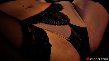 Lustful brunettes' sultry seduction