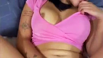 Latina in pink is fucked hard on bed: Big Tits, Big Ass  Blowjob Porn