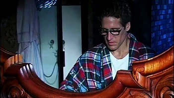 Teen brunette fucked in the bathroom