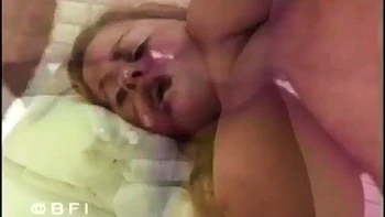Beautiful and hot blonde with a big tail moaning and cumming while giving her pussy and very tasty spit: Porn
