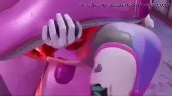 D.va gets stuck in mech and gets fucked