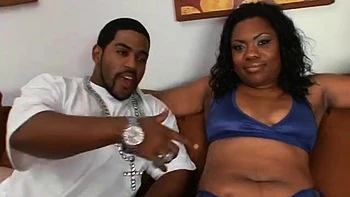 Big cock fucking her tight black pussy