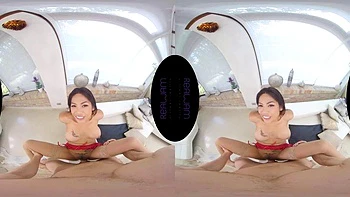 VR hot horny asian fuck: Blowjob, Doggy  Cowgirl Porn